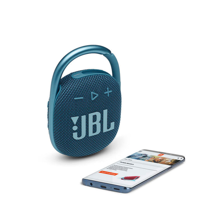 JBL Clip 4 | Haut-parleur Ultra-portable - Bluetooth - Imperméable - Autonomie 10 Heures - Bleu-Sonxplus St-Georges