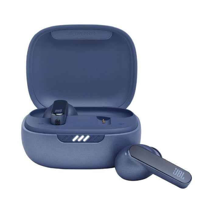 JBL Live Pro 2 TWS | Écouteurs intra-auriculaires - 100% Sans fil - Bluetooth - Smart Ambient - 6 Microphones - Bleu-Sonxplus St-Georges