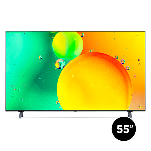 LG 55NANO75UQA | Téléviseur intelligent 55" NanoCell 4K - DEL - Série Nano75 - HDR - Processeur IA a5 Gen5 4K - Noir-Sonxplus St-Georges