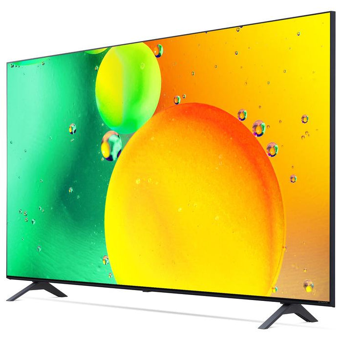 LG 50NANO75UQA | Téléviseur intelligent 50" NanoCell 4K - DEL - Série Nano75 - HDR - Processeur IA a5 Gen5 4K - Noir-Sonxplus St-Georges