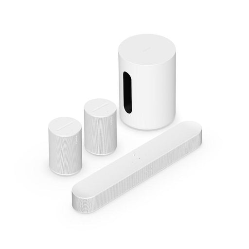 Sonos | Ensemble immersif avec Beam - Sub Mini - Era 100 - Blanc-Sonxplus St-Georges