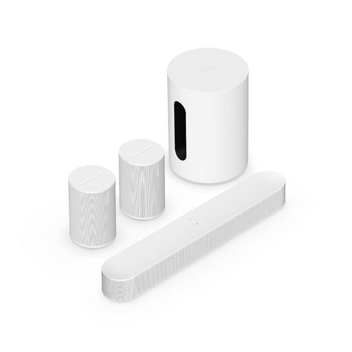 Sonos | Ensemble immersif avec Beam - Sub Mini - Era 100 - Blanc-Sonxplus St-Georges