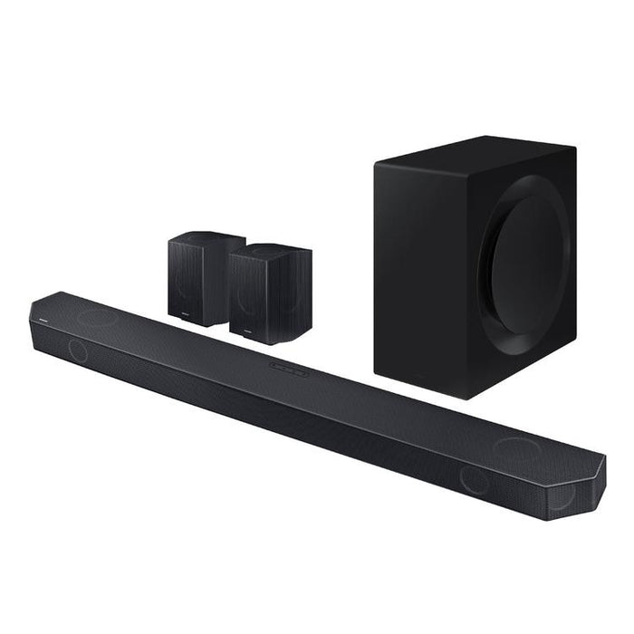 Samsung HWQ990C | Barre de son - 11.1.4 canaux - Dolby ATMOS sans fil - Avec caisson de graves sans fil et Haut-parleurs arrière inclus - Série Q - 656W - Noir-Sonxplus St-Georges