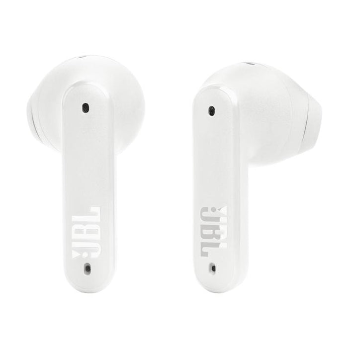 JBL Tune Flex | Écouteurs intra-auriculaires - 100% Sans fil - Bluetooth - Réduction de bruit - Conception Stick-open - IPX4 - Blanc-Sonxplus St-Georges