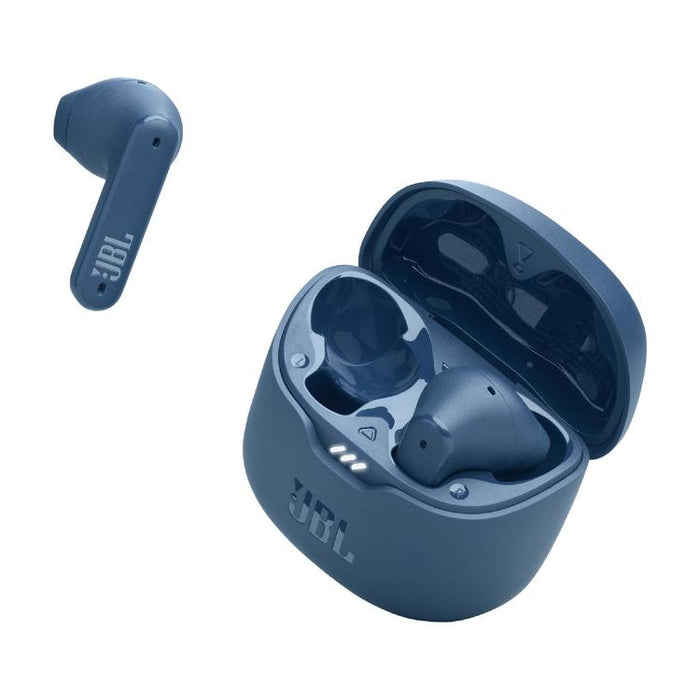 JBL Tune Flex | Écouteurs intra-auriculaires - 100% Sans fil - Bluetooth - Réduction de bruit - Conception Stick-open - IPX4 - Bleu-Sonxplus St-Georges