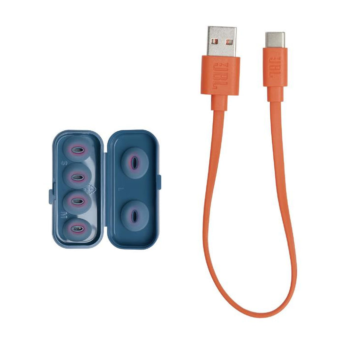 JBL Tune Flex | Écouteurs intra-auriculaires - 100% Sans fil - Bluetooth - Réduction de bruit - Conception Stick-open - IPX4 - Bleu-Sonxplus St-Georges