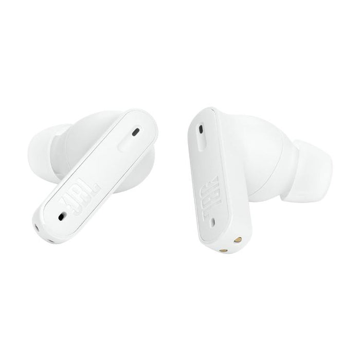 JBL Tune Beam | Écouteurs intra-auriculaires - 100% Sans fil - Bluetooth - Smart Ambient - Conception Stick-open - Blanc-Sonxplus St-Georges