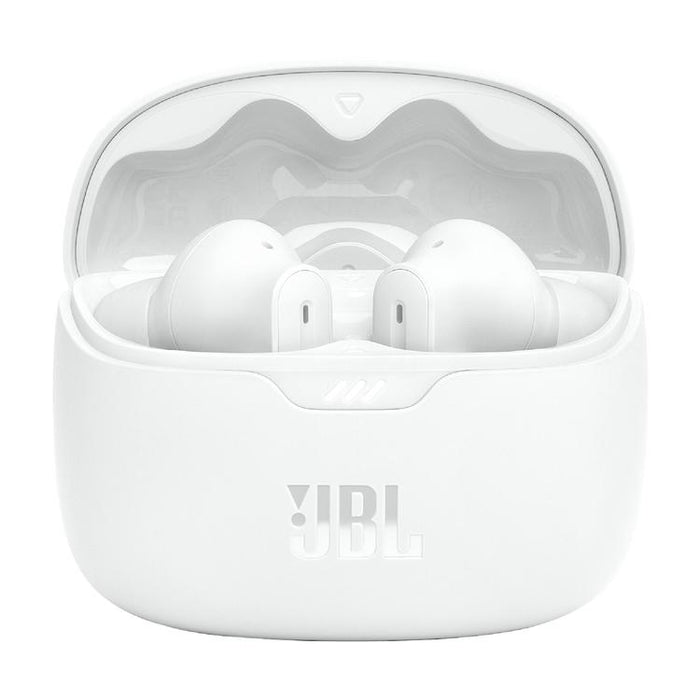 JBL Tune Beam | Écouteurs intra-auriculaires - 100% Sans fil - Bluetooth - Smart Ambient - Conception Stick-open - Blanc-Sonxplus St-Georges