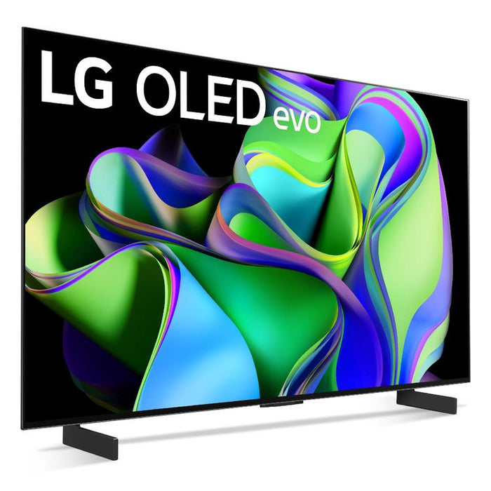 LG OLED42C3PUA | Téléviseur intelligent 42" OLED evo 4K - Série C3 - HDR - Processeur IA a9 Gen6 4K - Noir-Sonxplus St-Georges