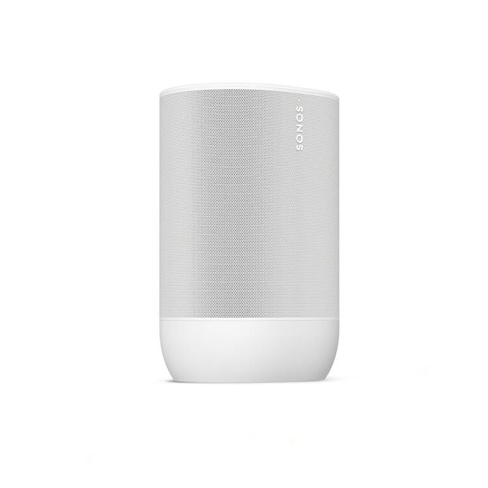 Sonos Move 2 | Haut-parleur sans fil - Stéréo - Commande Vocale - Jusqu'à 24 heures d'autonomies - Blanc-Sonxplus St-Georges