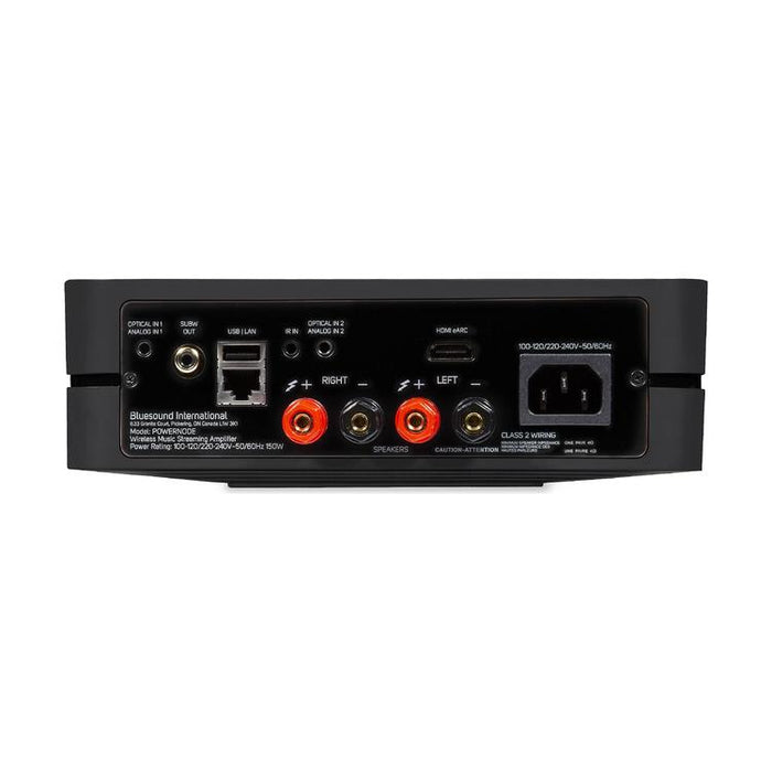 Bluesound Powernode N330BLKUNV | Amplificateur de diffusion musicale multipièces - Sans fil - HiFi - 2 x 80 Watts - Noir-Sonxplus St-Georges