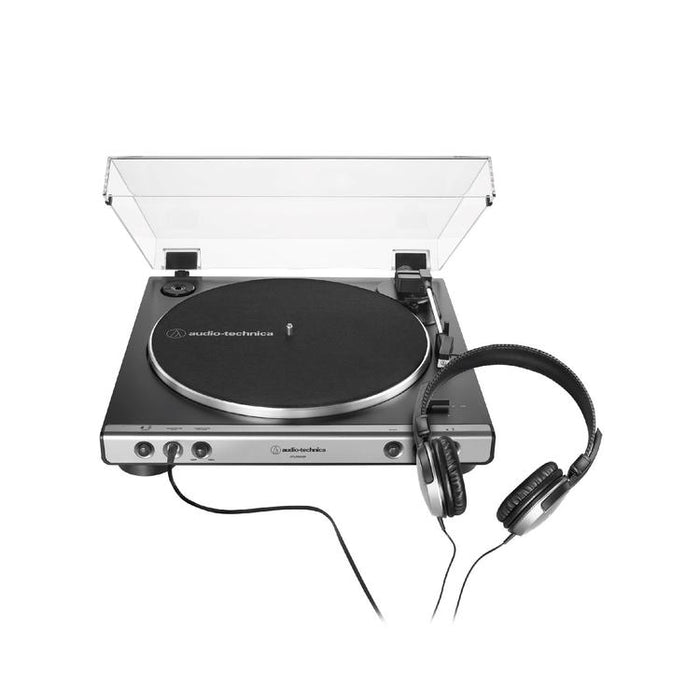 Audio-Technica AT-LP60XHP-GM | Table tournante - Stéréo - Avec casque - Métal Gun-Sonxplus St-Georges