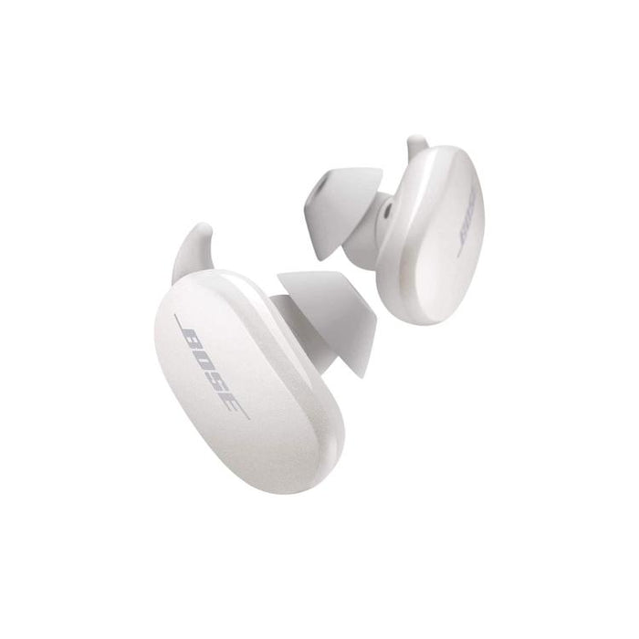 Bose QC EARBUDS WH | Écouteurs à réduction de bruit QuietComfort - Sans fil - Bluetooth - Contrôle vocal - Blanc-Sonxplus St-Georges