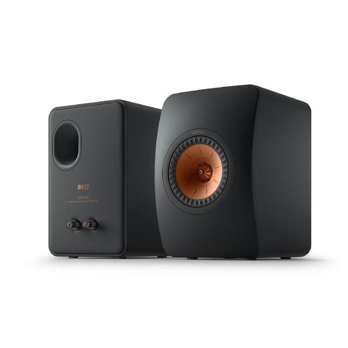 KEF LS50 META | Haut-parleurs HiFi Uni-Q 12e génération - Bass reflex 2 voies - Technologhie d'absorption Metamaterial - Noir Carbone - Paire-Sonxplus St-Georges