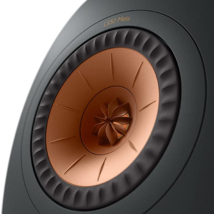 KEF LS50 META | Haut-parleurs HiFi Uni-Q 12e génération - Bass reflex 2 voies - Technologhie d'absorption Metamaterial - Noir Carbone - Paire-Sonxplus St-Georges