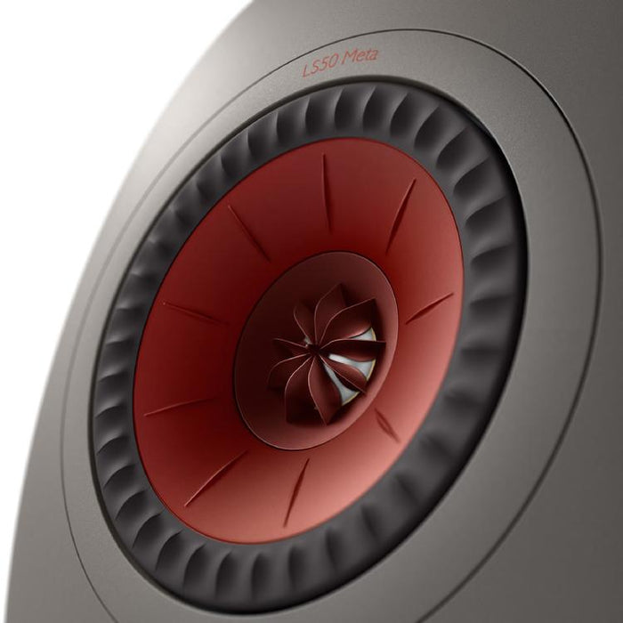 KEF LS50 META | Haut-parleurs HiFi Uni-Q 12e génération - Bass reflex 2 voies - Technologhie d'absorption Metamaterial - Gris Titane - Paire-Sonxplus St-Georges