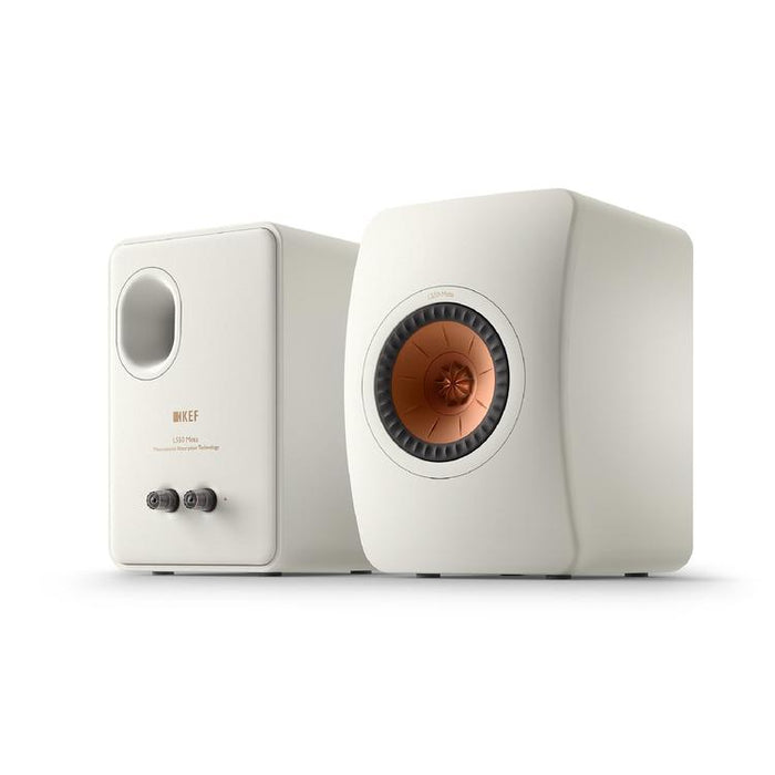 KEF LS50 META | Haut-parleurs HiFi Uni-Q 12e génération - Bass reflex 2 voies - Technologhie d'absorption Metamaterial - Blanc Minérale - Paire-Sonxplus St-Georges