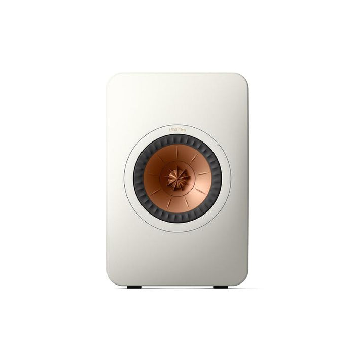 KEF LS50 META | Haut-parleurs HiFi Uni-Q 12e génération - Bass reflex 2 voies - Technologhie d'absorption Metamaterial - Blanc Minérale - Paire-Sonxplus St-Georges