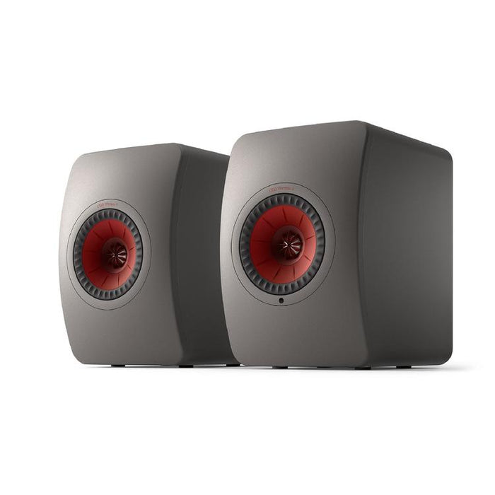 KEF LS50 WIRELESS II | Haut-parleurs HiFi Sans fil - Absorption des métamatériaux - Gris Titane - Paire-Sonxplus St-Georges