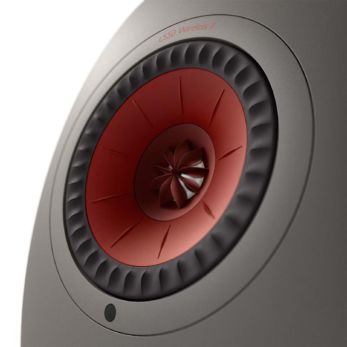 KEF LS50 WIRELESS II | Haut-parleurs HiFi Sans fil - Absorption des métamatériaux - Gris Titane - Paire-Sonxplus St-Georges