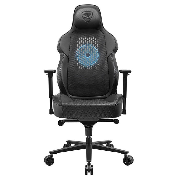 Cougar NxSys Aero | Chaise de jeu - Ventilateur de 200mm intégré - Siège baquet festonné - Noir-Sonxplus St-Georges