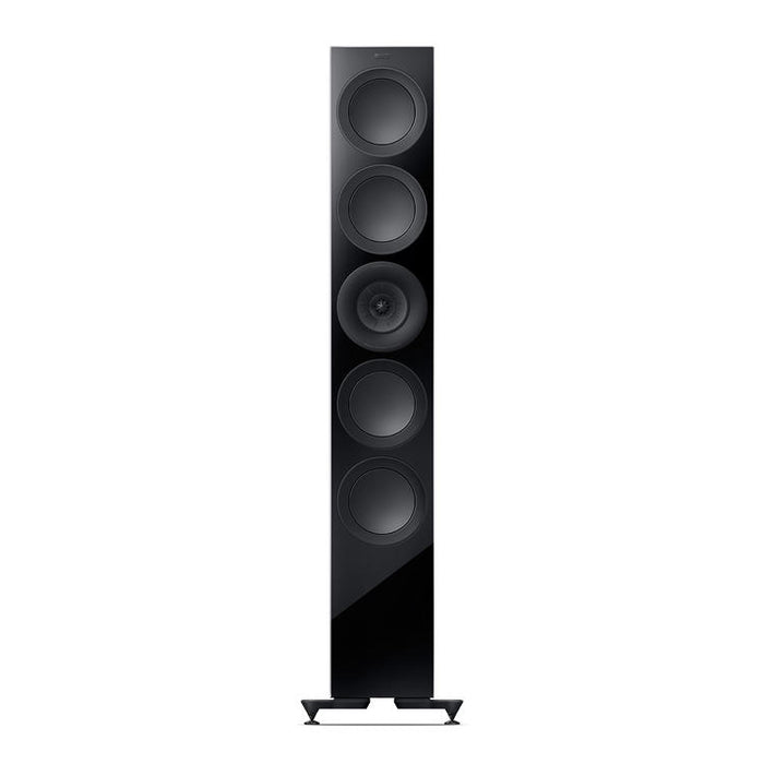 KEF R11 Meta | Haut-parleurs sur pieds - Bass Reflex 3 voies - Hi-Fi - Noir Laqué - Paire-Sonxplus St-Georges