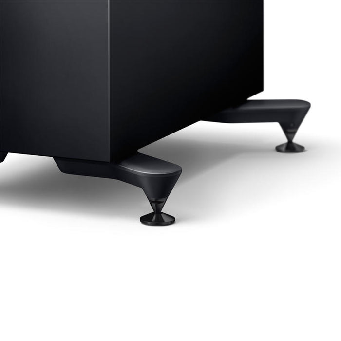 KEF R7 Meta | Haut-parleurs sur pieds - Bass Reflex 3 voies - Hi-Fi - Noir Laqué - Paire-Sonxplus St-Georges