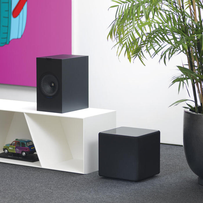 KEF Kube 8B | Caisson de graves - 8po - 300 Watts RMS - Noir-Sonxplus St-Georges