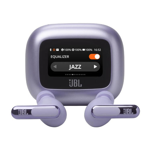 JBL Live Beam 3 | Écouteurs intra-auriculaires - Écran tactile LED 1,45" - Mauve-Sonxplus St-Georges