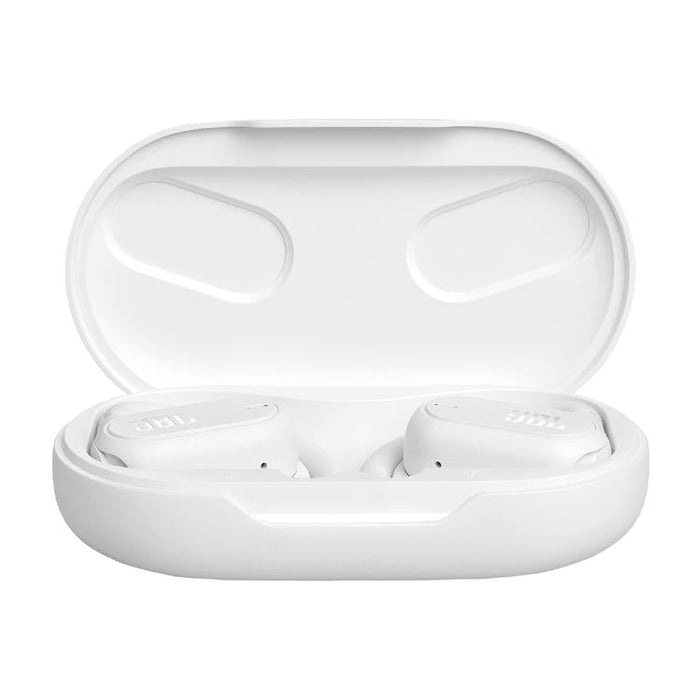 JBL Soundgear Sense | Écouteurs sportifs à conduction - Bluetooth - Blanc-Sonxplus St-Georges