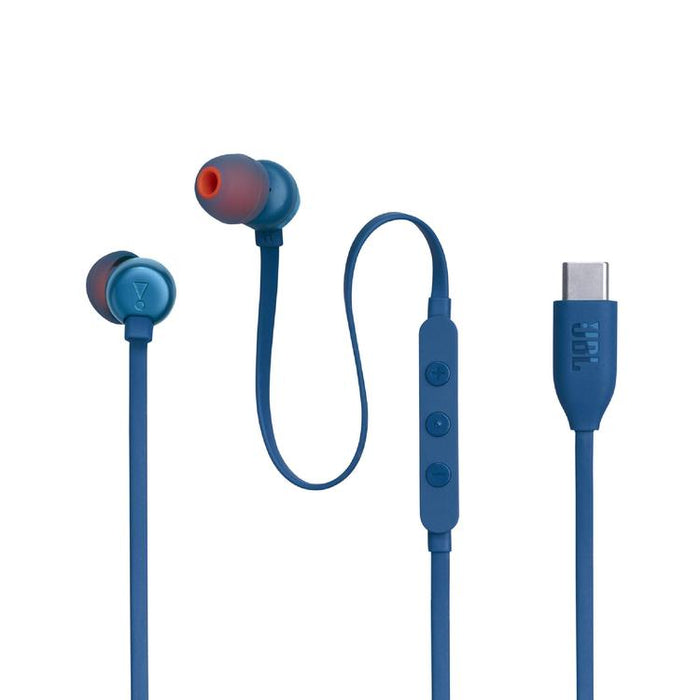 JBL Tune 310C | Écouteurs intra-auriculaires - Filaire - USB-C - Télécommande 3 boutons - Bleu-Sonxplus St-Georges