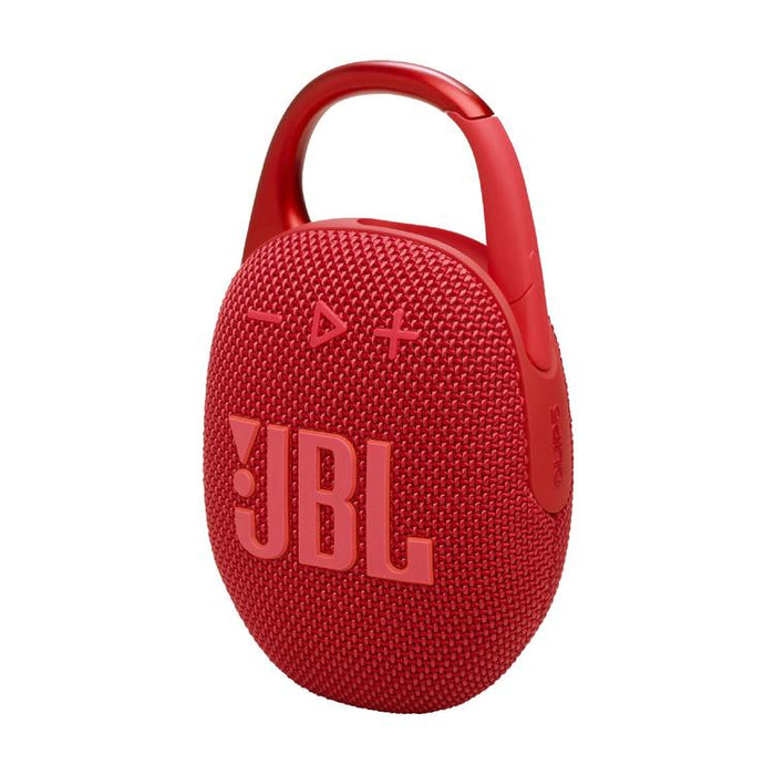 JBL Clip 5 | Haut-parleur à mousqueton portable - Bluetooth - IP67 - Rouge-Sonxplus St-Georges