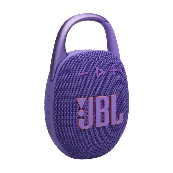 JBL Clip 5 | Haut-parleur à mousqueton portable - Bluetooth - IP67 - Mauve-Sonxplus St-Georges