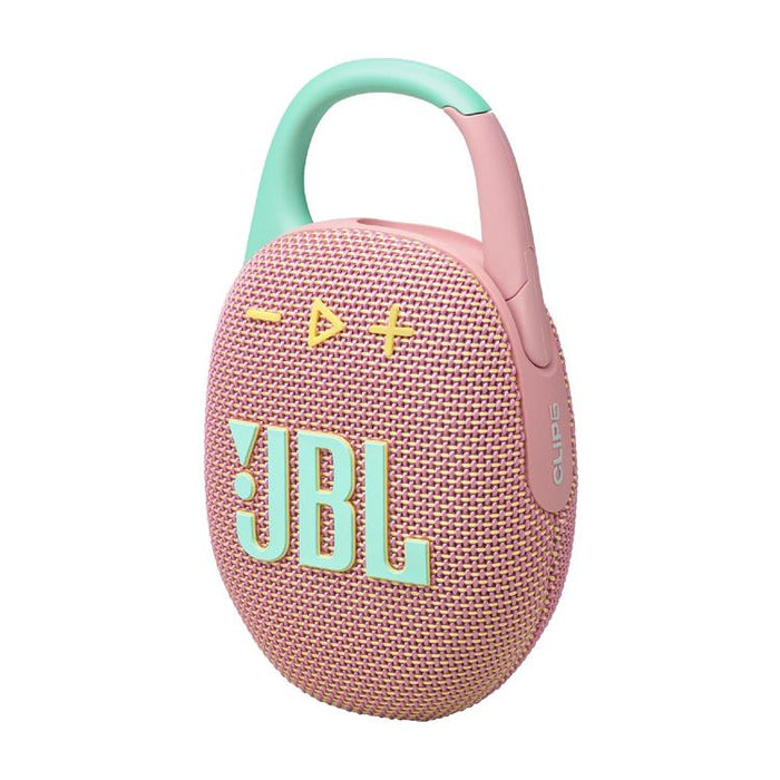 JBL Clip 5 | Haut-parleur à mousqueton portable - Bluetooth - IP67 - Rose-Sonxplus St-Georges