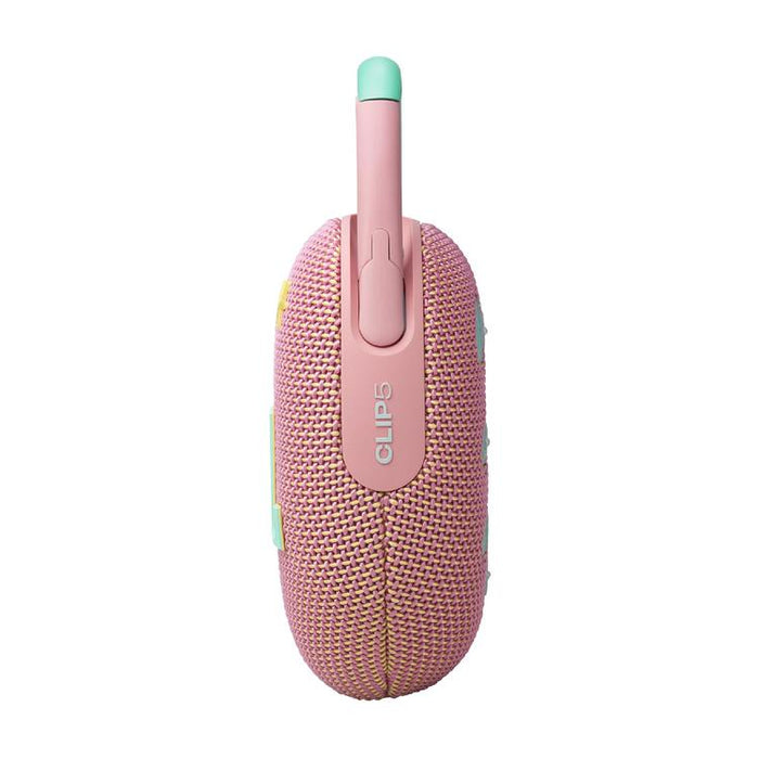 JBL Clip 5 | Haut-parleur à mousqueton portable - Bluetooth - IP67 - Rose-Sonxplus St-Georges