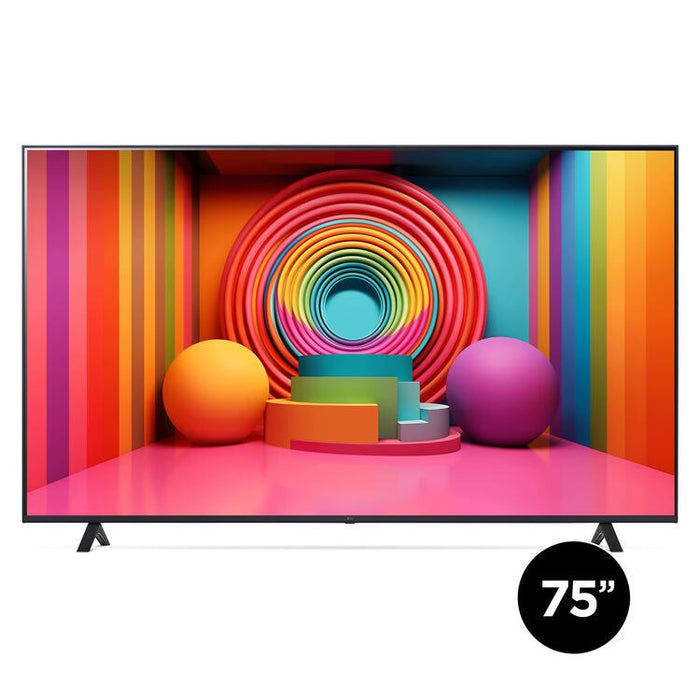 LG 75UT7590PUA | Téléviseur 75" - 4K Ultra HD - DEL - Série UT7590 - HDR - Smart WebOS - 60 Hz natif - Processeur IA a5 Gen7 4K - Noir-Sonxplus St-Georges