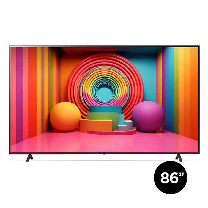 LG 86UT7590PUA | Téléviseur 86" - 4K Ultra HD - DEL - Série UT7590 - HDR - Smart WebOS - 60 Hz natif - Processeur IA a5 Gen7 4K - Noir-Sonxplus St-Georges