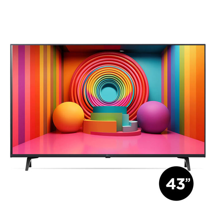 LG 43UT7590PUA | Téléviseur 43" - 4K Ultra HD - DEL - Série UT7590 - HDR - Smart WebOS - 60 Hz natif - Processeur IA a5 Gen7 4K - Noir-Sonxplus St-Georges