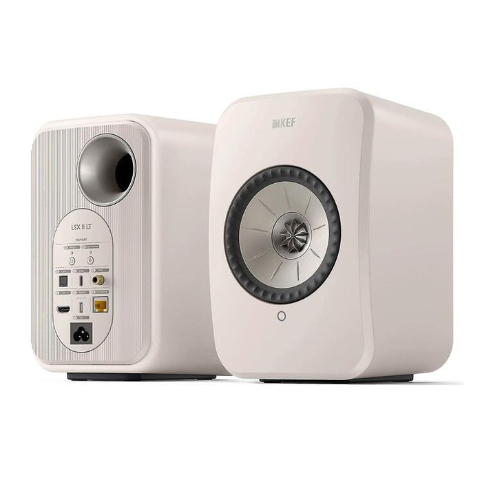 KEF LSX II LT | Haut-parleurs HiFi Sans fil - Compacte et versatile - Blanc Galet - Paire-Sonxplus St-Georges