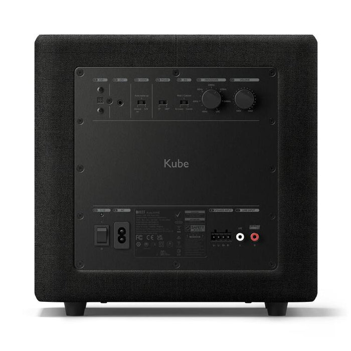 KEF Kube 8MIE | Caisson de graves - 8po - 300 Watts de classe D - Noir-Sonxplus St-Georges