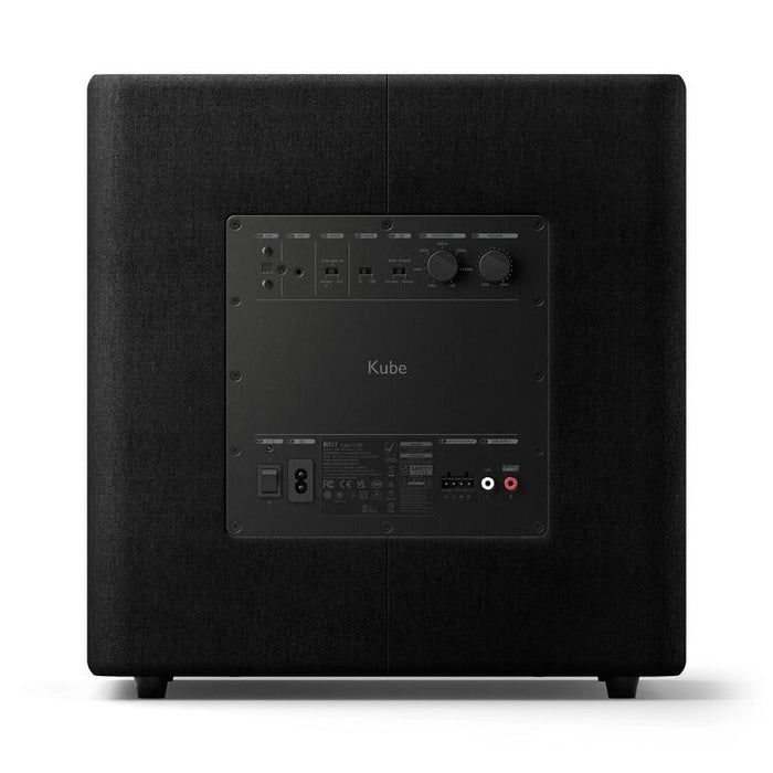 KEF KUBE 12 MIE | Caisson de graves - 12po - 300 Watts de classe D - Noir-Sonxplus St-Georges