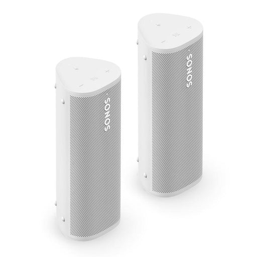 Sonos | Ensemble Aventure - 2 Haut-parleurs Roam 2 portatifs - Bluetooth - Étanche - Blanc-Sonxplus St-Georges