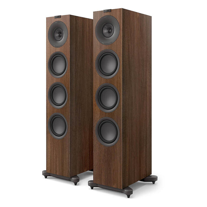 KEF Q11 Meta | Haut-parleurs de plancher - Conception bass-reflex à 3 voies - Noyer - Unité-Sonxplus St-Georges