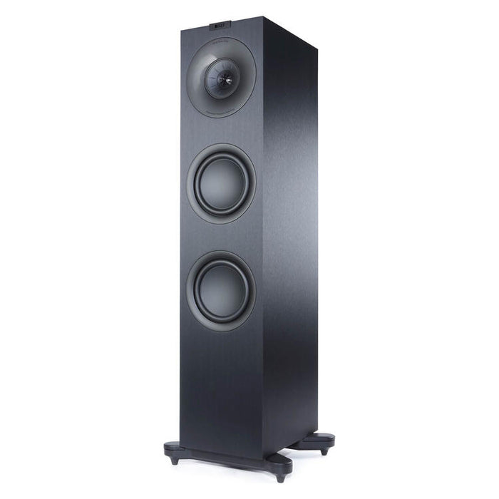 KEF Q7 Meta | Haut-parleurs de plancher - Conception bass-reflex à 3 voies - Noir - Unité-Sonxplus St-Georges
