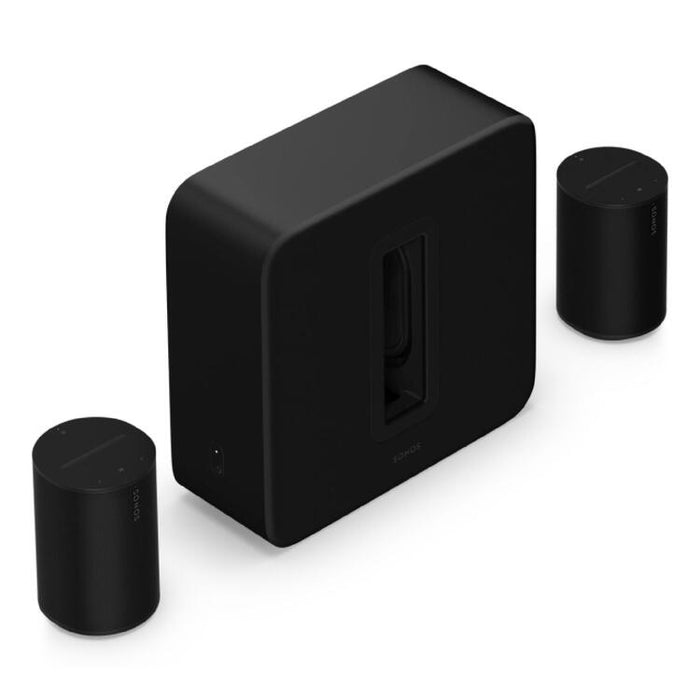 Sonos | Ensemble complémentaire haut de gamme pour cinéma maison - Sub 4 + 2 Era 100 - Noir-Sonxplus St-Georges