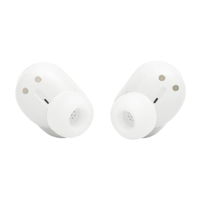 JBL Tune Buds 2 | Écouteurs intra-auriculaires - 100% - Sans fil - Bluetooth - Réduction de bruit - 6 microphones - Blanc-Sonxplus St-Georges
