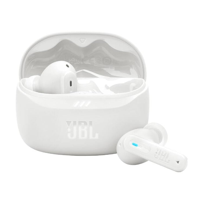 JBL Tune Beam 2 | Écouteurs intra-auriculaires - 100% Sans fil - Bluetooth - Smart Ambient - 6 Microphones - Blanc-Sonxplus St-Georges