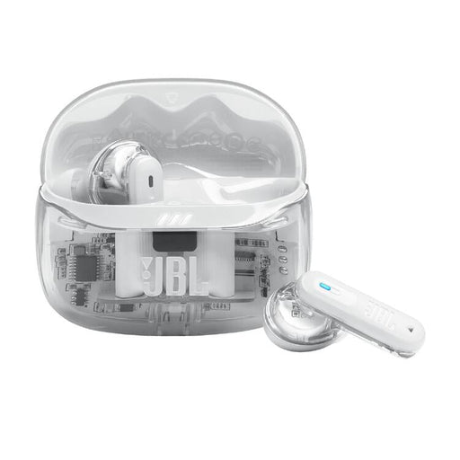 JBL Tune Beam 2 | Écouteurs intra-auriculaires - 100% Sans fil - Bluetooth - Smart Ambient - 6 Microphones - Blanc Fantôme-Sonxplus St-Georges