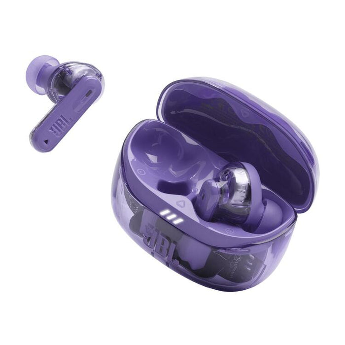 JBL Tune Beam 2 | Écouteurs intra-auriculaires - 100% Sans fil - Bluetooth - Smart Ambient - 6 Microphones - Mauve Fantôme-Sonxplus St-Georges