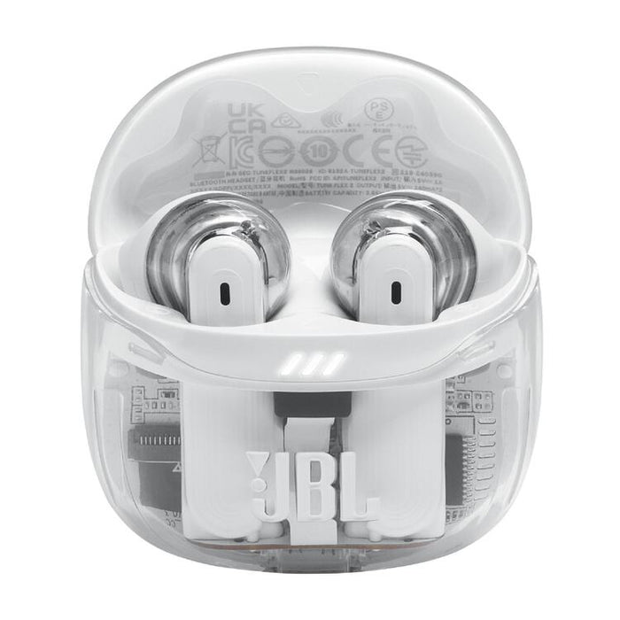 JBL Tune Flex 2 | Écouteurs intra-auriculaires - 100% Sans fil - Bluetooth - Réduction de bruit - 6 Microphones - IP54 - Blanc Fantôme-Sonxplus St-Georges